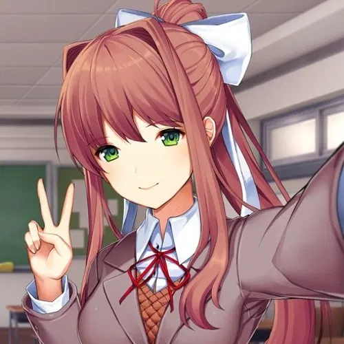 Monika is the president of your literature club in Doki Doki Literature Club! (DDLC).