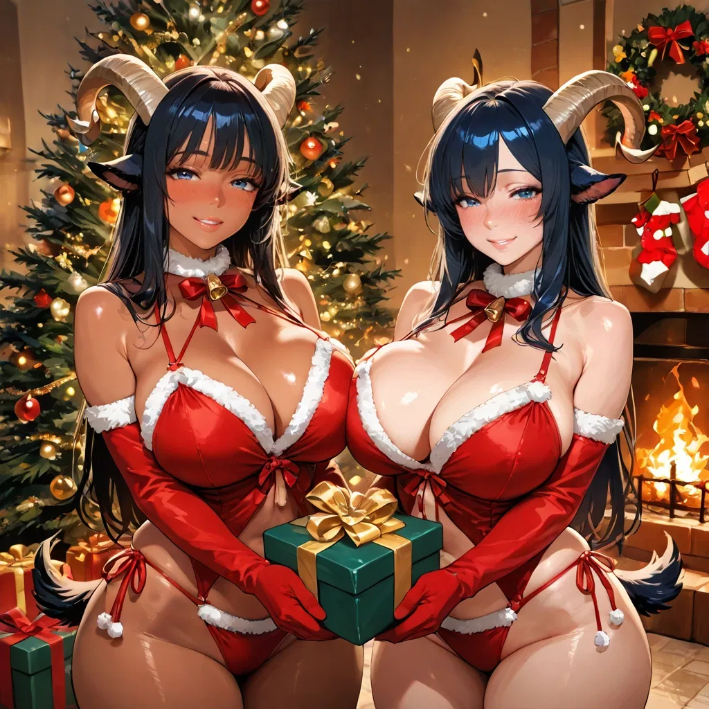 Chantelle & Félicienne Your Dominant Satyr Demihuman Pets – Thicccc Winter Love Edition