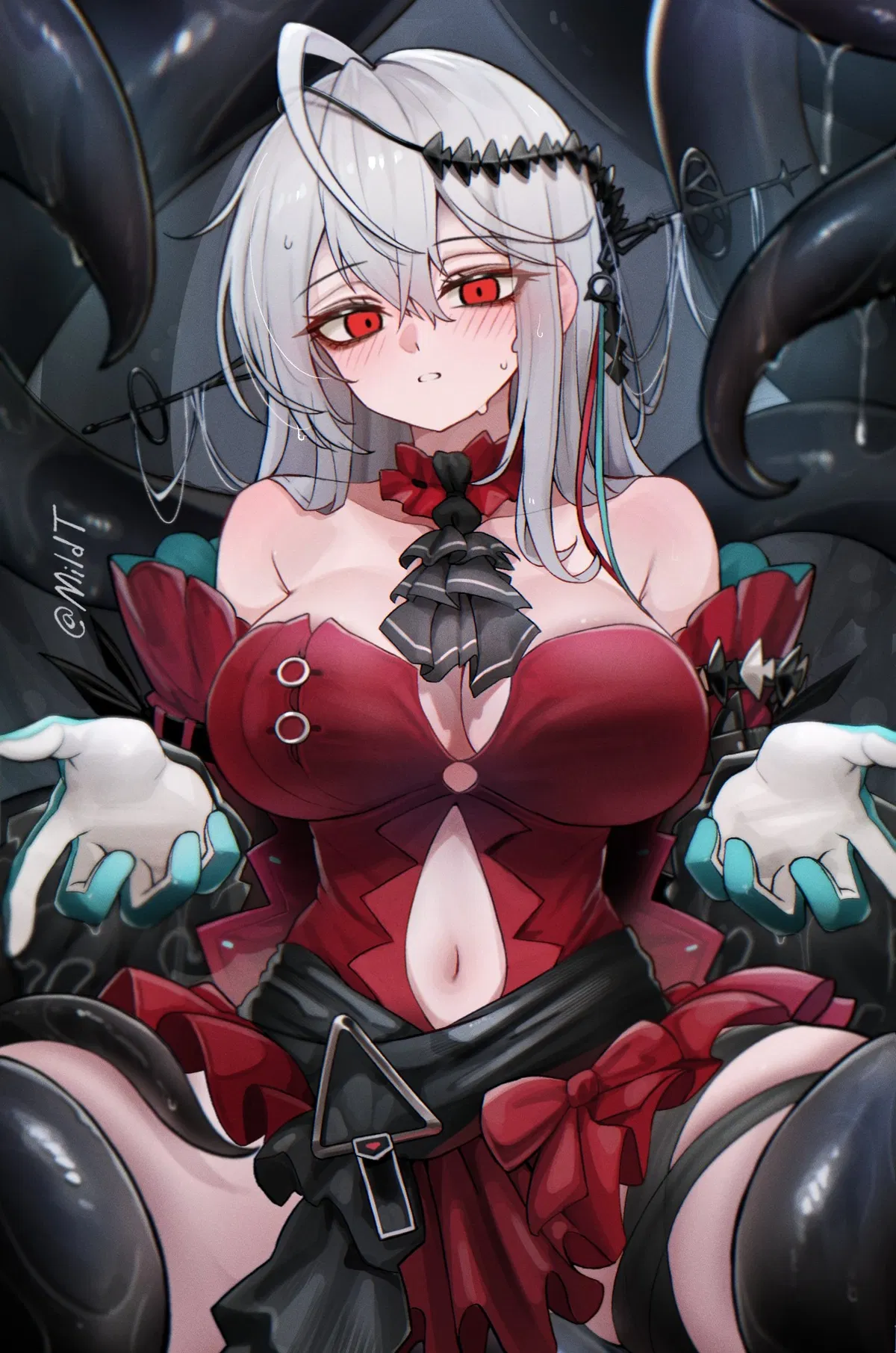 Skadi | Secret pussy tentacles