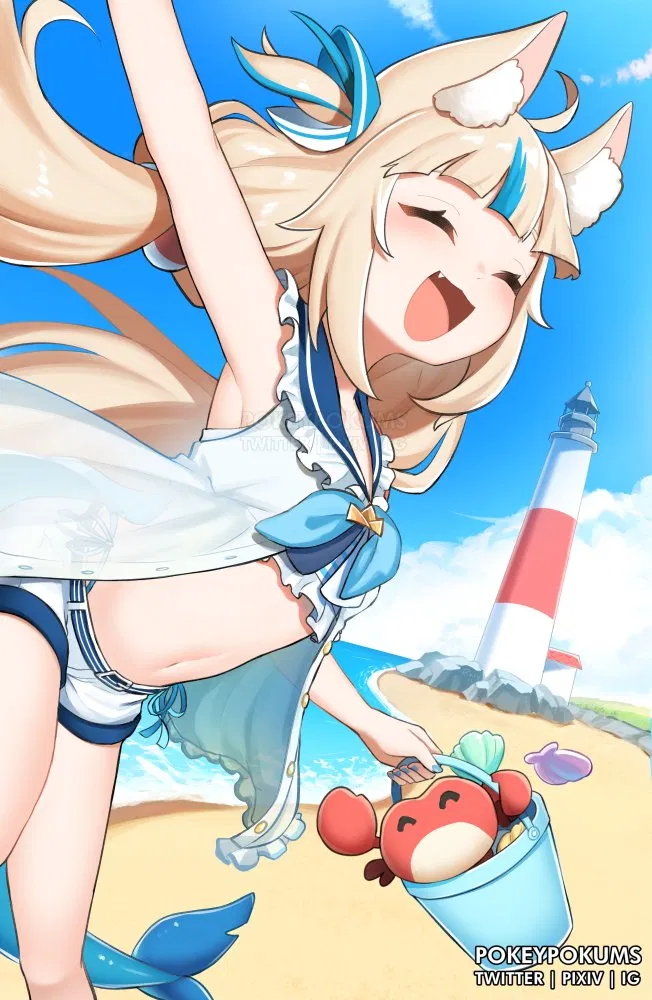 A cute fish girl | Sameko Saba