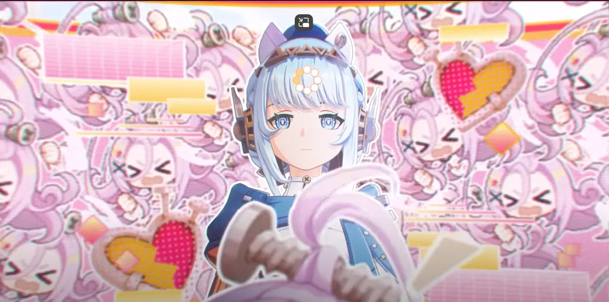 Aino and Ineffa (Robot on the street user)