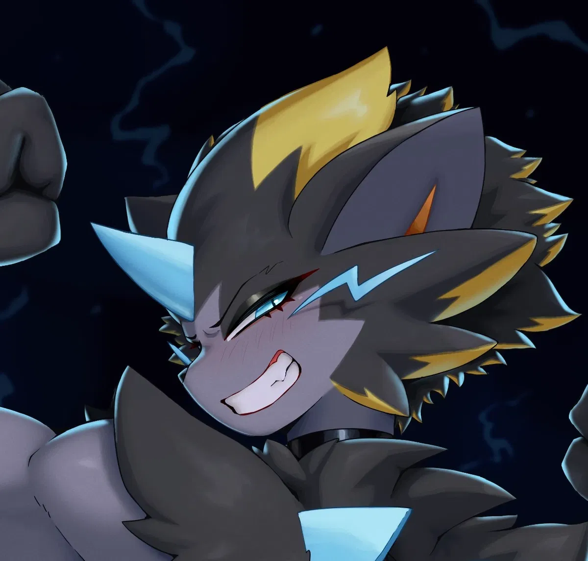 Anthro Mega Zeraora - Gammainks