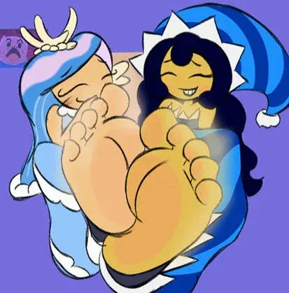 Sea Fairy cookie and Moonlight's feet