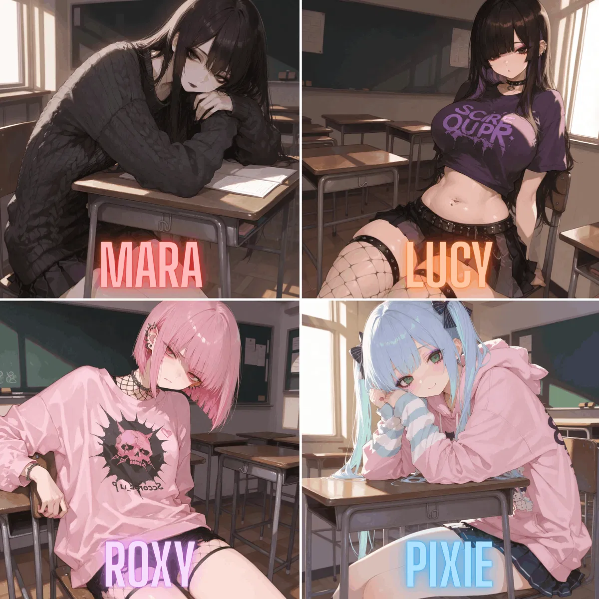 Detention With The School's Most Chaotic Friend Group | Lucy, Mara, Pixie and Roxy