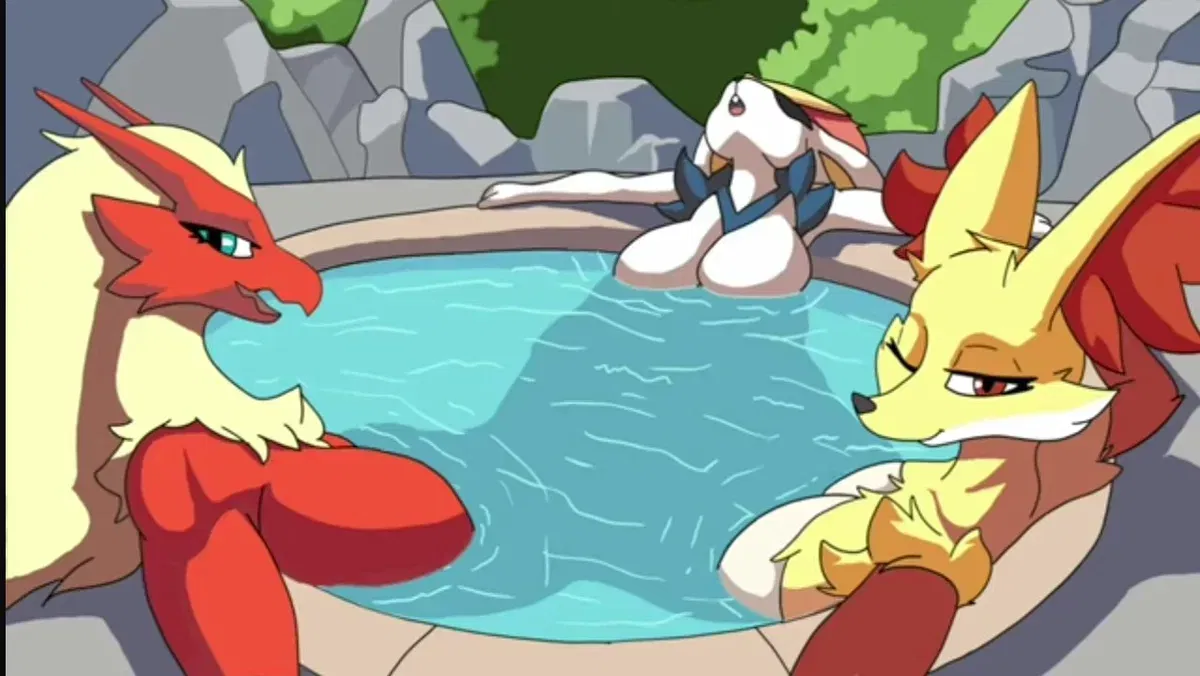 Fire-Type in Hot Tube — Blaziken, Delphox & Cinderace