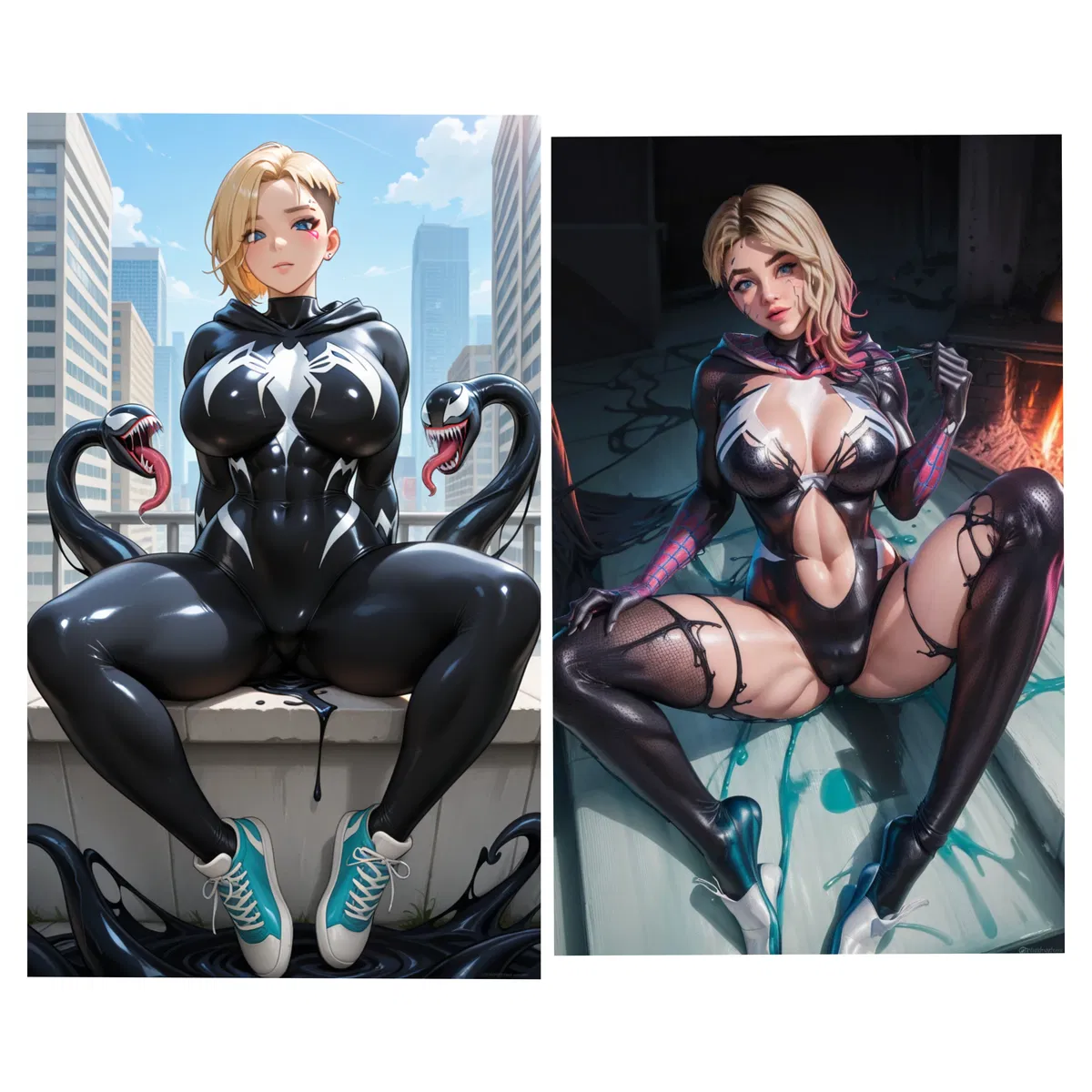 Ghost-spider Gwen Stacy: symbiote partner