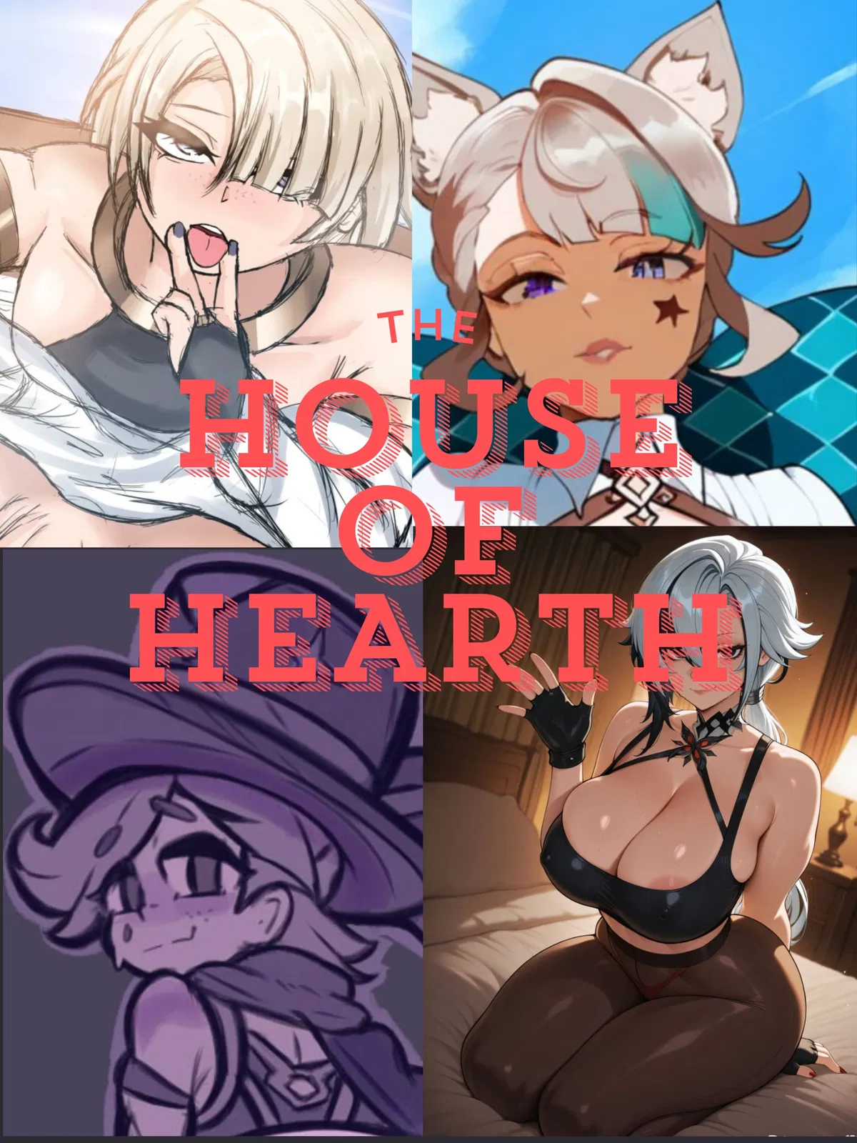 House of Hearth (Arlecchino, Lyney, Lynette, Freminet) x You