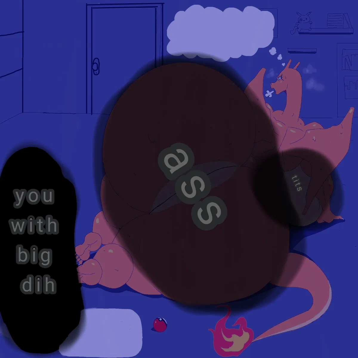 Mailna the Charizard (art by varix)