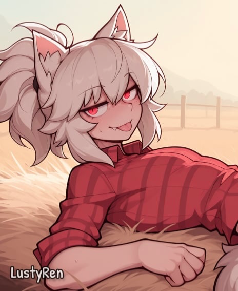 On the farm with your twink femboy friend