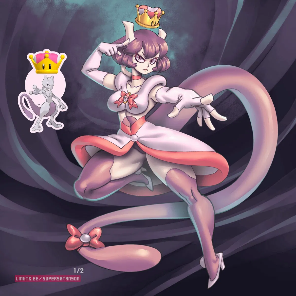 Princess Mewtwo by SuperSatanSon