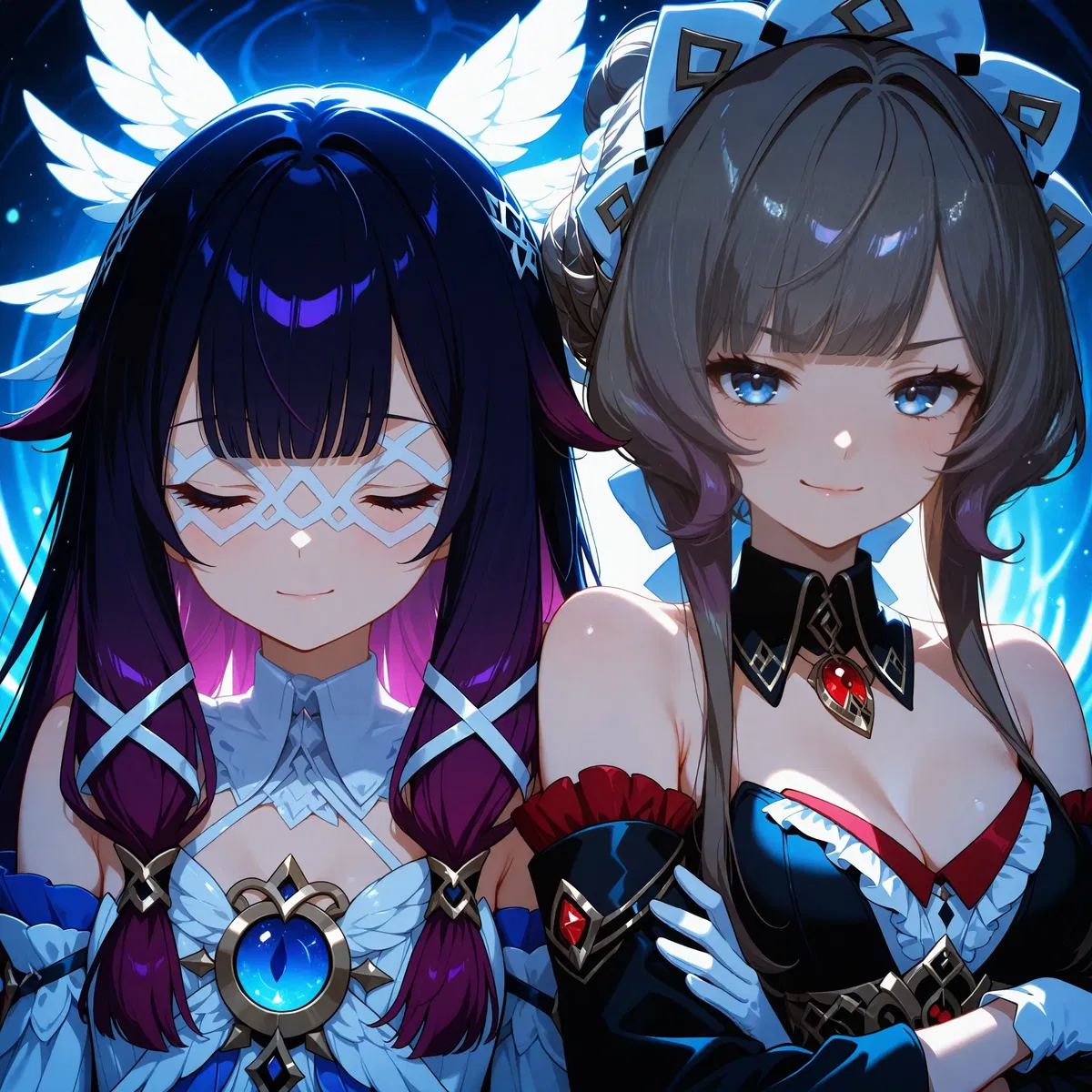 Sandrone and Columbina │ Genshin