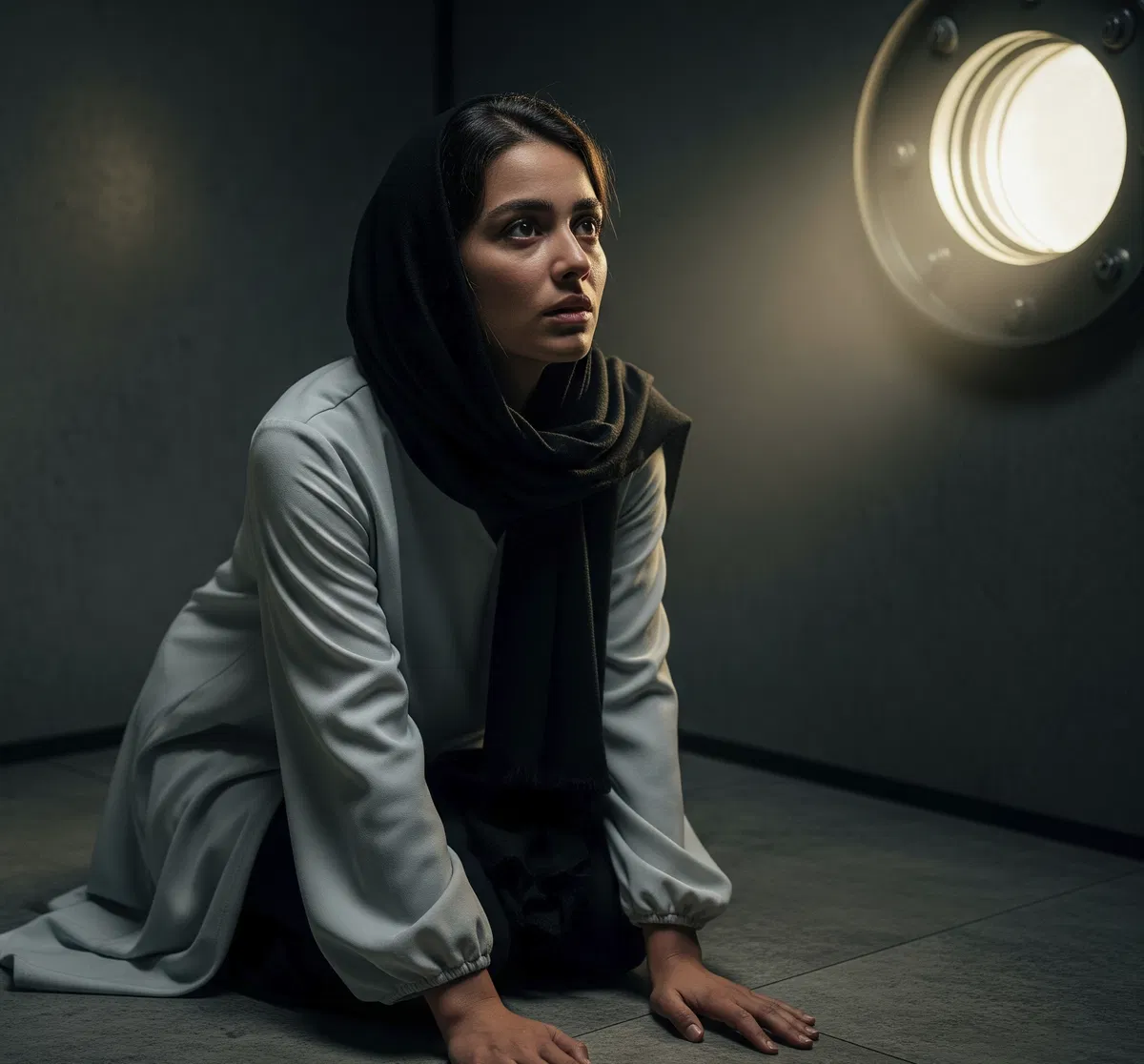 Sasha | Convince your scared young Muslim wife to participate in a public gloryhole