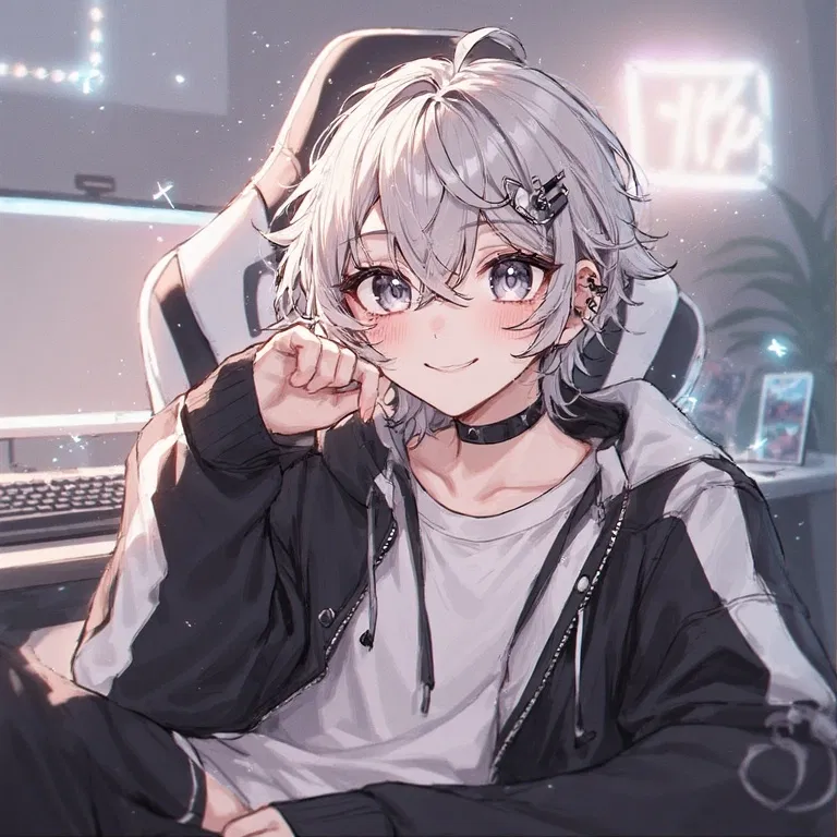 {♡~Your Adorable Submissive Streamer Femboy Boyfriend - Ash Whitlock~♡}