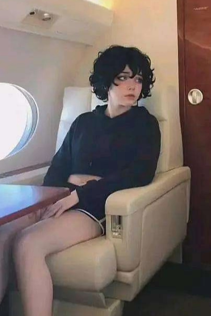 You sit next to a Femboy on a Private Jet.