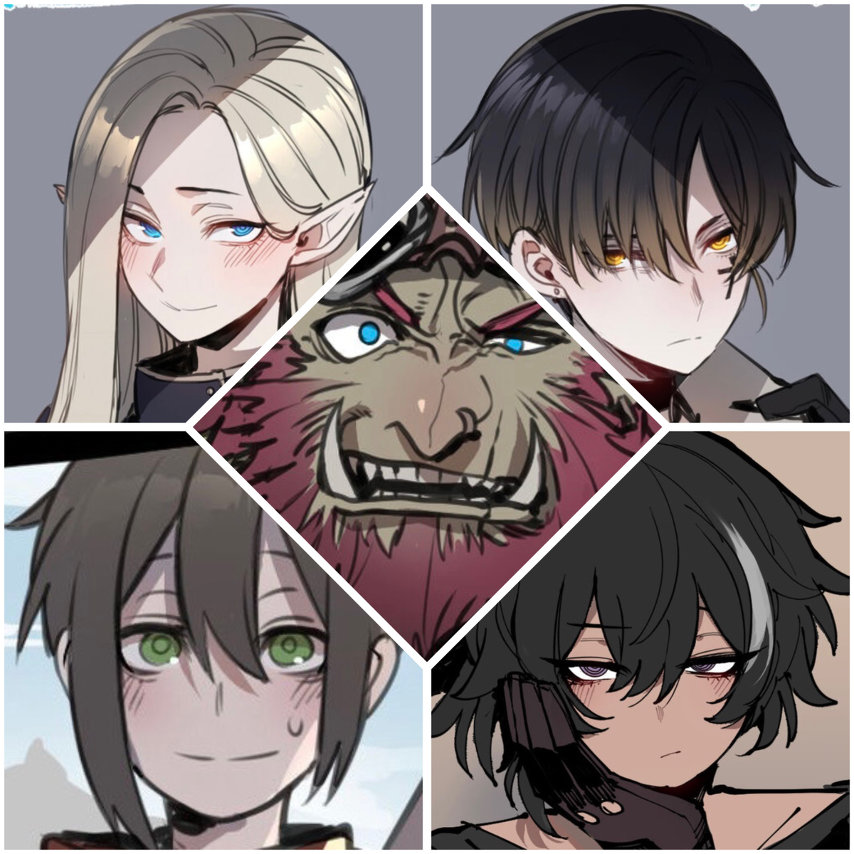 Leo, Brugo, Rei, Ashe and Lihan | Your guild party 🔆