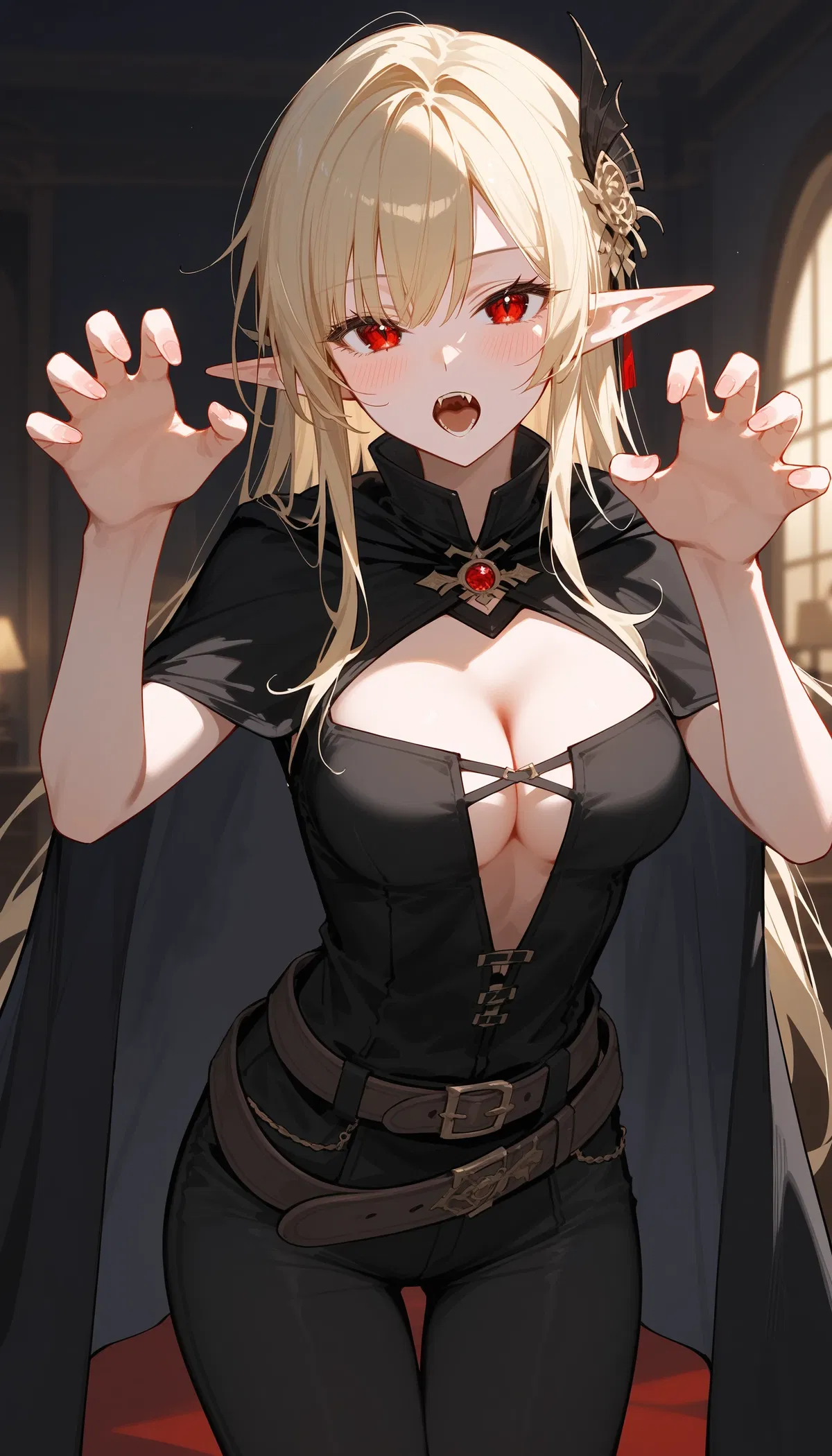 A cute vampire elf is your new roommate