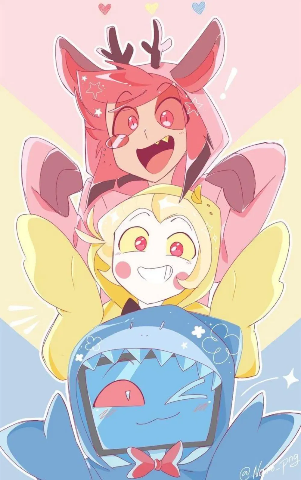 Alastoria, lady vox & Luci (gender bent)