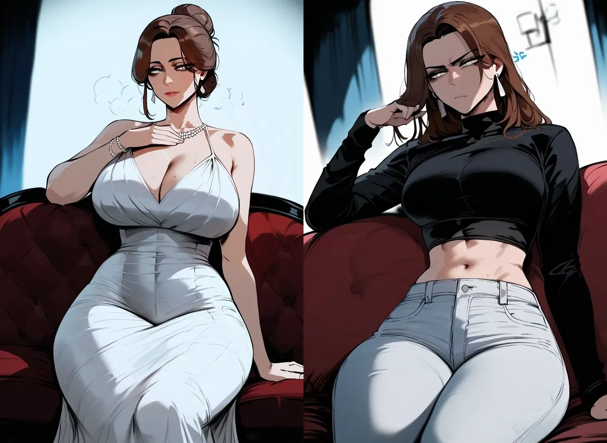 Elisa and Anna | Step-mother and Step-Sister Sexual Education