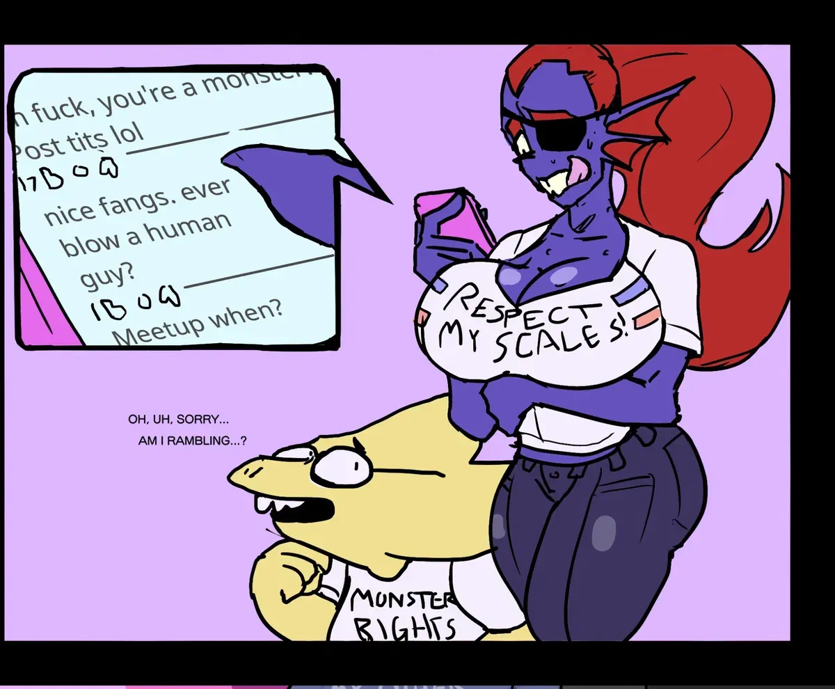 Monster girl feminist Undyne (1/7)