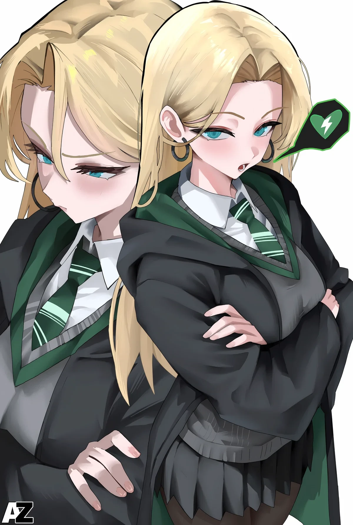 Dracie Malfoid with Hannah Potter, Rory Weasely, and Hermione Granger! (10 different scenario's - Dueling, Quidditch, 