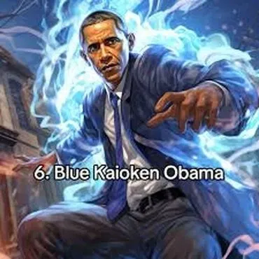 Blue Kaioken Obama