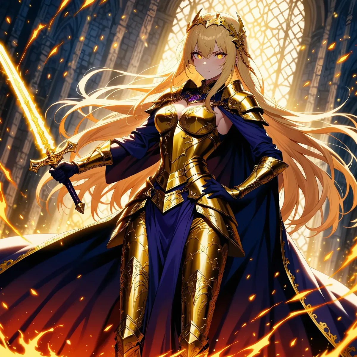 Legara the Hero Facing the Demon Lord