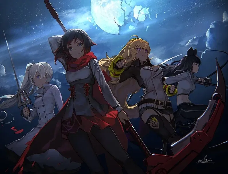 Team RWBY: The Huntresses and the Saiyan